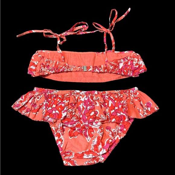 LISON PARIS***Floral 100% Cotton Stunning Bikini Set***Size 10 $88 - Picture 4 of 4